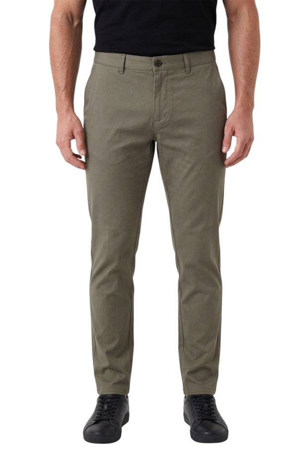 Men's Green Modern Fit Lycra Fabric Trousers for Daily & Office Use 2602020