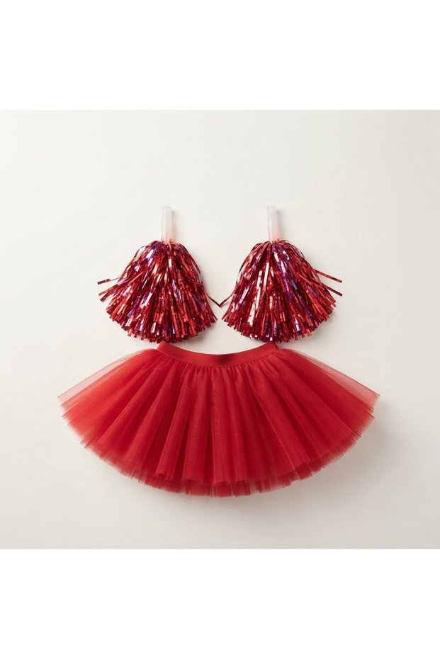 23 April Special Pompom and Skirt Costume Set | 23 April Show Costume