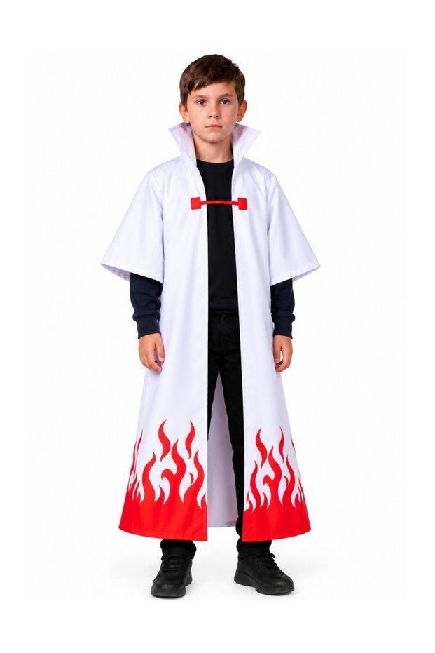 Children's Minato Namikaze Cosplay Cloak