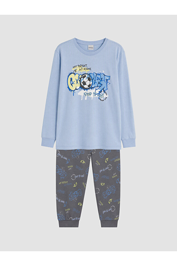 Zero Roba Collar Boys' Pajama Set for Style Enthusiasts from Uzg Store