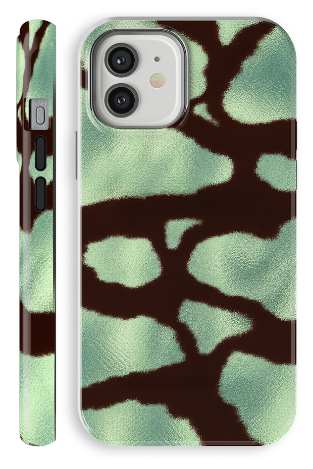 iPhone 11 Moss Double Layer Full Covering Printing Glossy Protect Phone Case