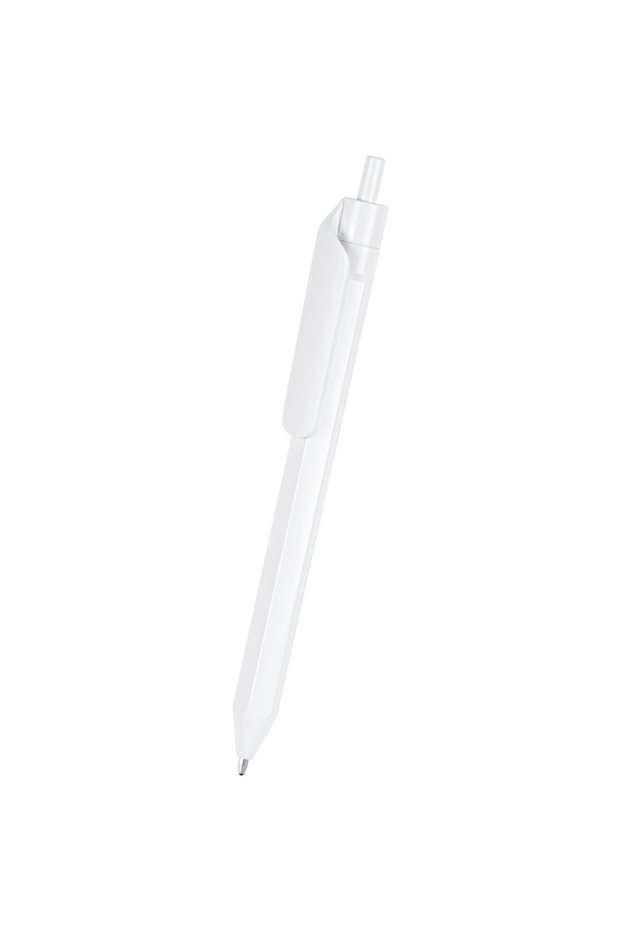 Plastic Ballpoint Pen 0544-250 White 100 Pieces Without Printing -