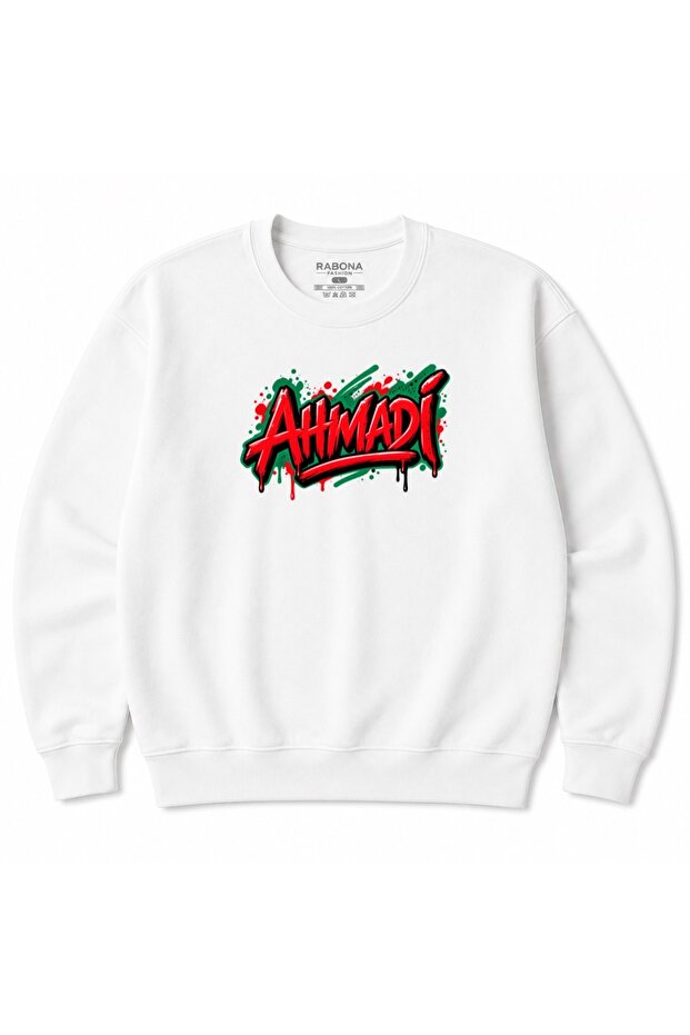 Ahmadi Urban Graffiti Lettering Graphic Sweatshirt