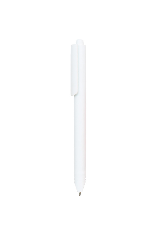 Plastic Pen 0544-90 White 100 Pieces Without Printing -