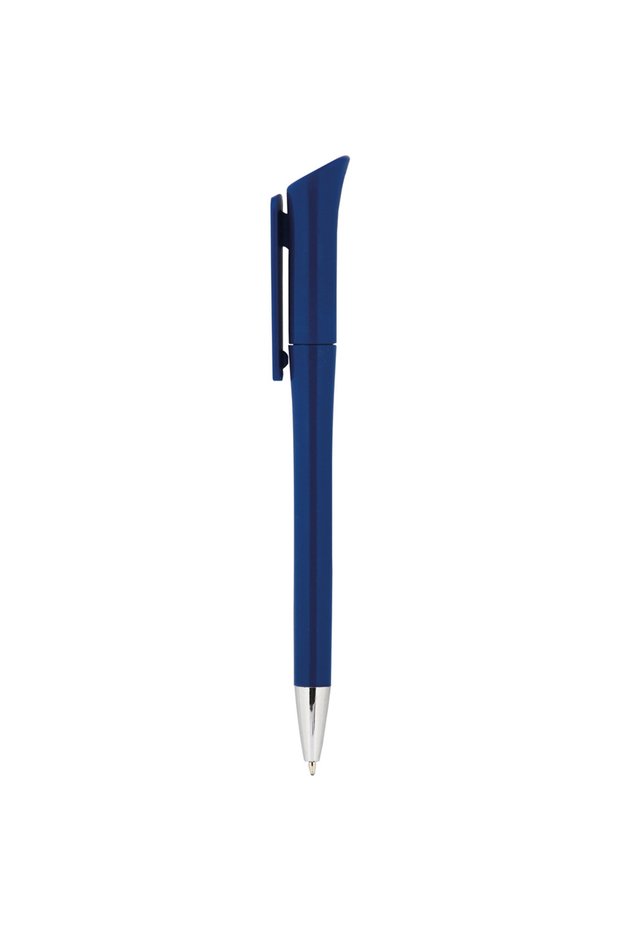 Plastic Ballpoint Pen 0544-35 Navy Blue 100 Pieces Without Printing -