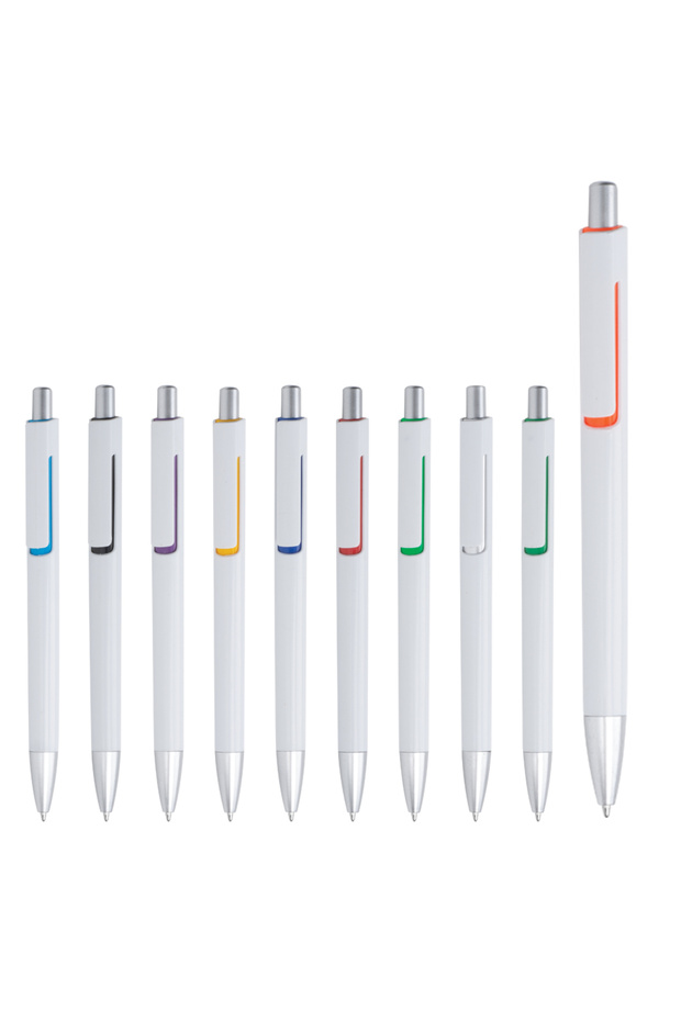 Push-Click Ballpoint Pen 100 Pieces Without Printing -
