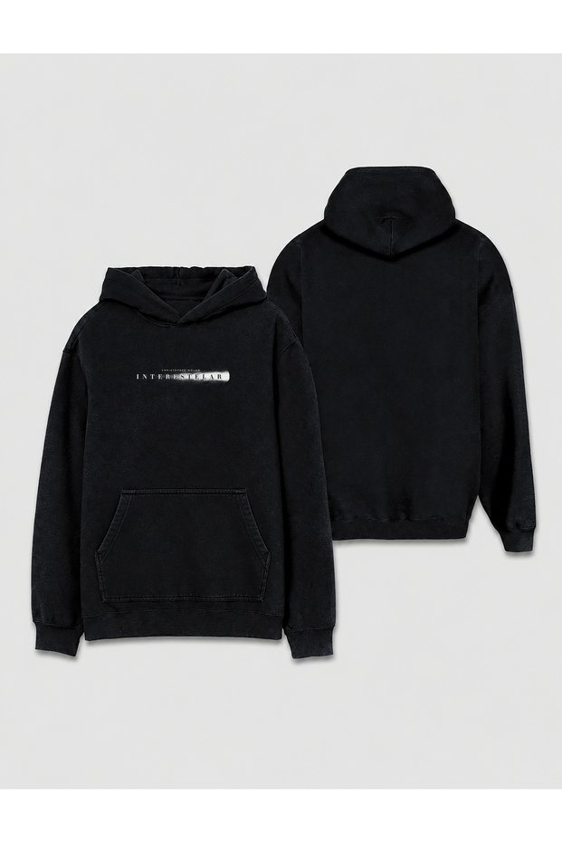 Interstellar Film Special Design Printed Hooded Unisex Sweat Hoodie