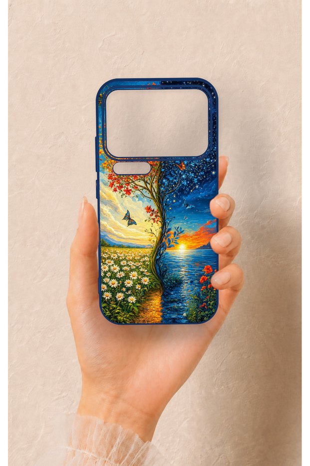 Xiaomi Mi 17 Pro 5g Compatible Silicone Case with Sky and Earth Pattern