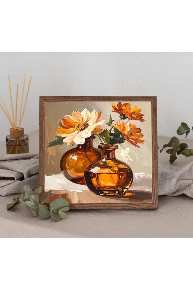 One Piece Real Wooden Framed Decor Table Square