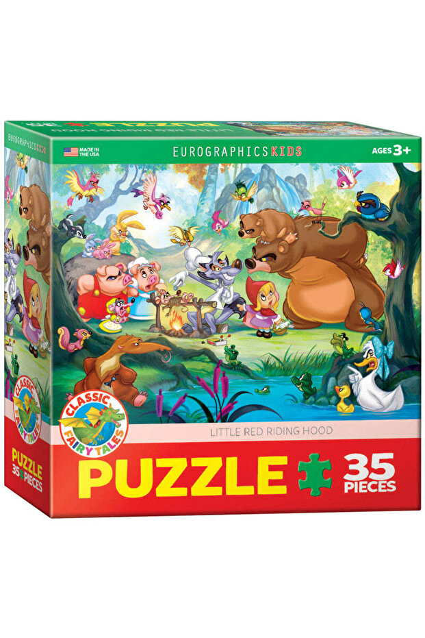 Little Red Riding Hood 35-Piece Jigsaw Puzzle, Classic Fairy Tale Puzzle