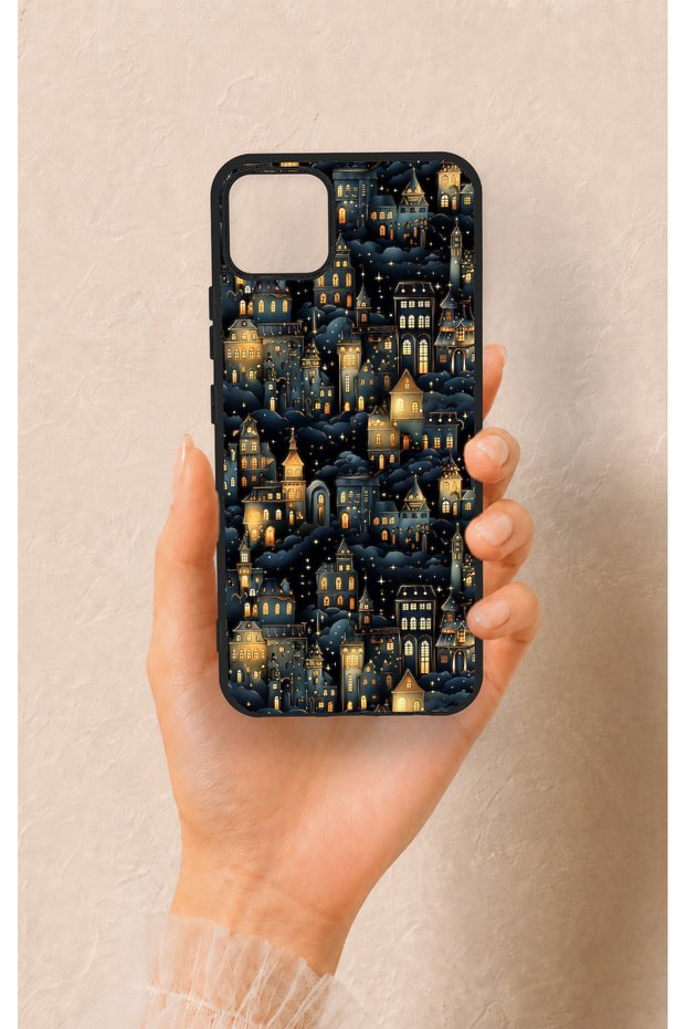 Realme C11 2021 Compatible Night Tale Patterned Silicone Case