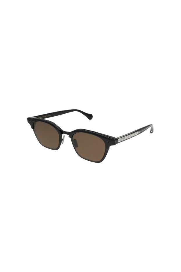 Q334.C3 Women Uv400 Sunglasses Black Frame Brown Glass 49-21