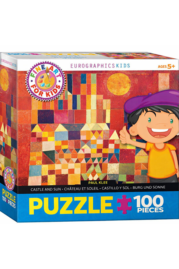 Castle and Sun by Paul Klee, 100-Piece Jigsaw Puzzle for Kids