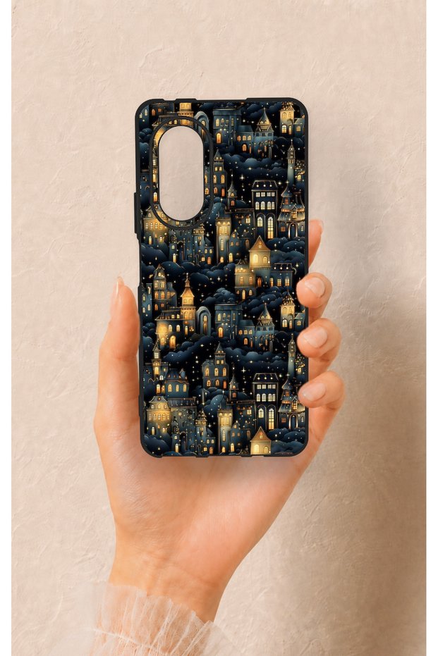 Huawei Nova 9Se Compatible Night Tale Patterned Silicone Case