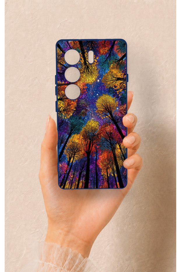 For Tecno Camon 40 4g Compatible Colorful Sky Pattern Silicone Case