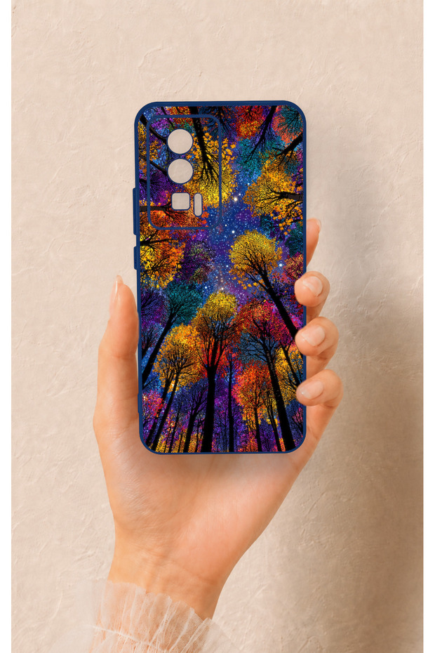 Poco F5 Pro Compatible Colorful Sky Pattern Silicone Case