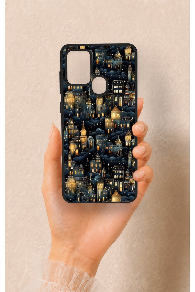 Samsung A21S Compatible Night Tale Patterned Silicone Case