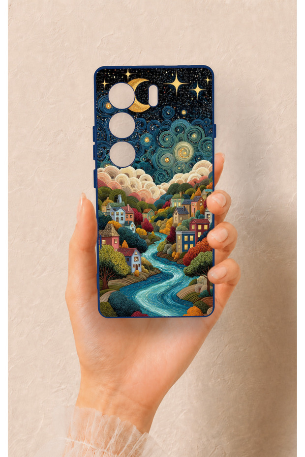 Tecno Camon 40 4g Compatible Night Tale Patterned Silicone Case