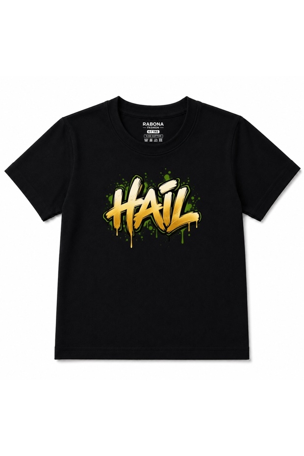 Hail Urban Graffiti Lettering Graphic Kids T-Shirt
