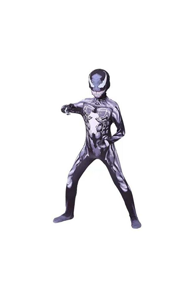 Venom Eddie Brock Symbiote Suit Cosplay Costume Full Bodysuit, Marvel Comics Villain Outfit with Bl