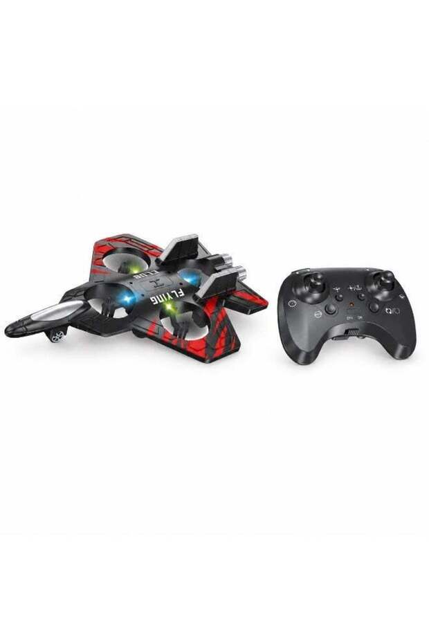 2.4GHz Remote Control Fighter Plane with 360° Flip, Headless Mode, One-Key Take-Off and Landing, LE