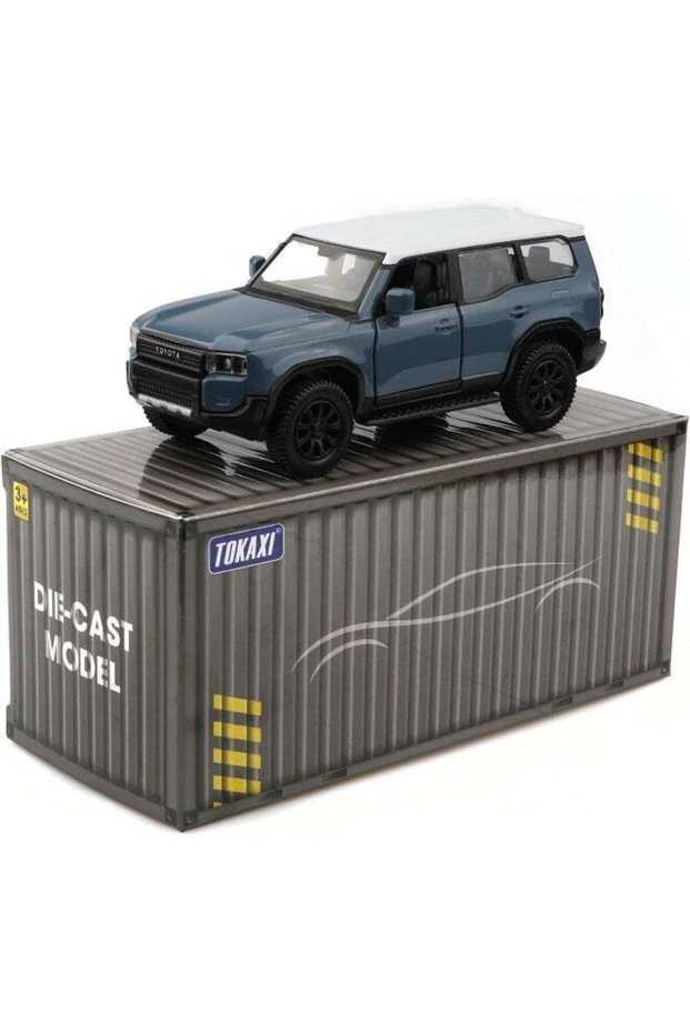 Toyota Land Cruiser Prado Die-cast Car (1:36, Blue/White)