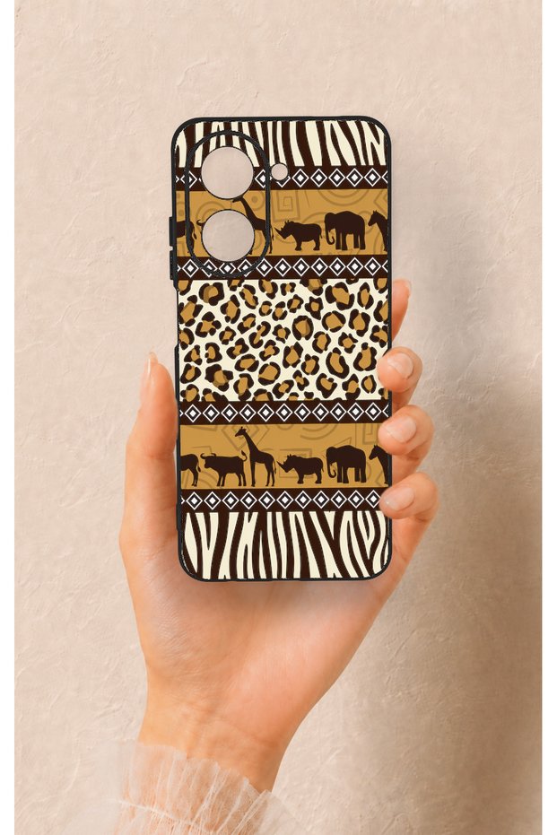 Redmi A5 Compatible African Safari Patterned Silicone Case