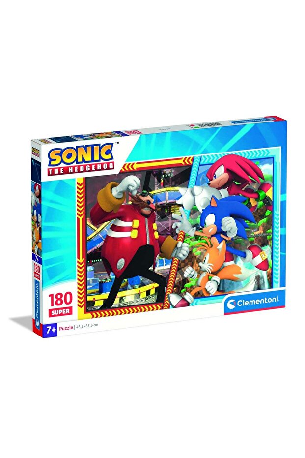 Clementoni Puzzle Sonic vs Eggman 180-Pieces | Jigsaw Puzzle | Children's Puzzle | Preschool Learni