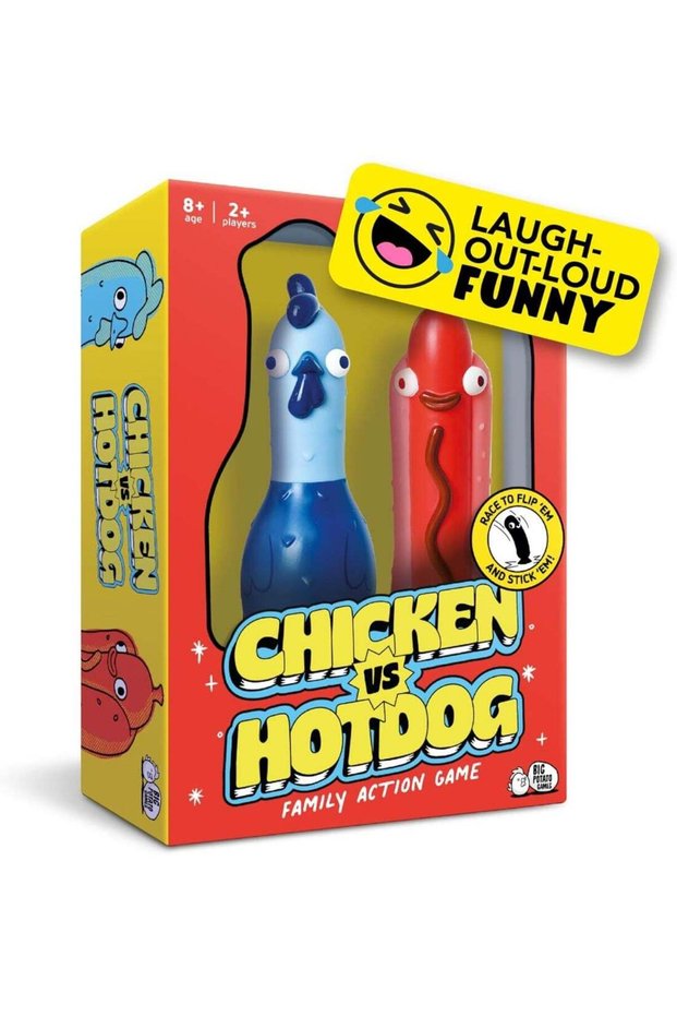 Chicken vs Hotdog: The Ultimate Challenge Party Game for Kids, Teens, Adults and Flipping-Fun Famil