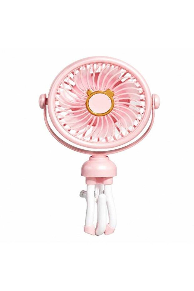 Cute Cat Octopus Handheld Fan, Pink Portable Mini Cooling Fan for Kids