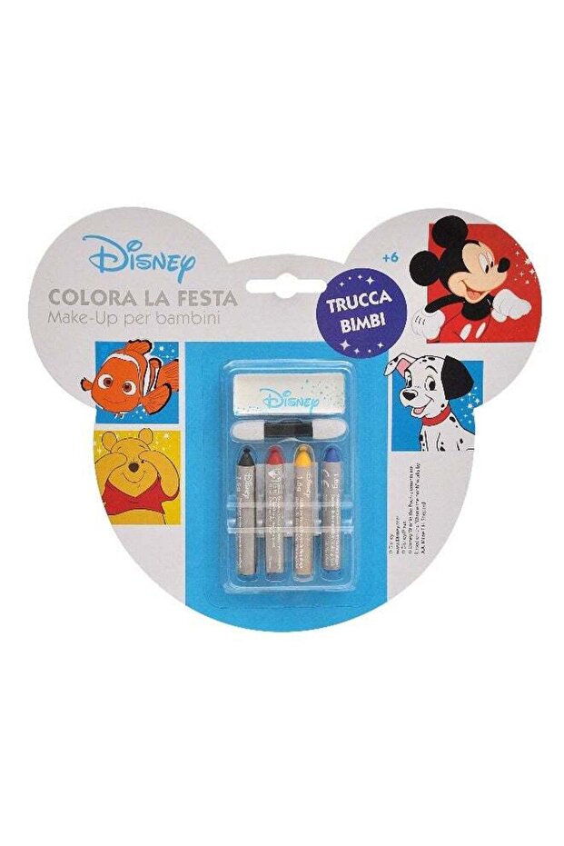 Disney Boys Face Paint Set – Kids Makeup Kit with Mickey, Nemo, Pooh & 101 Dalmatians