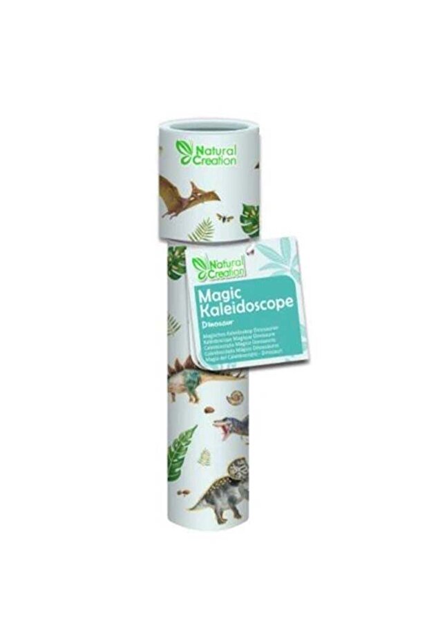 Natural Creation Magic Kaleidoscope – Dinosaur | Rotating Color Patterns | Classic Optical Toy for
