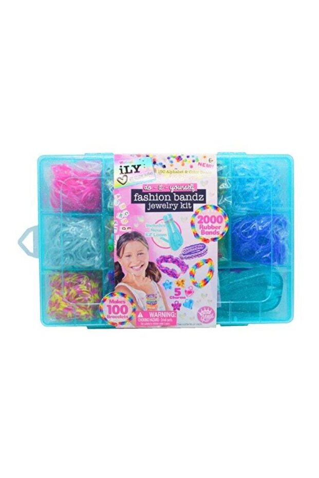 Diy Fashion Bandz Jewelry Kit - Small Teal Case