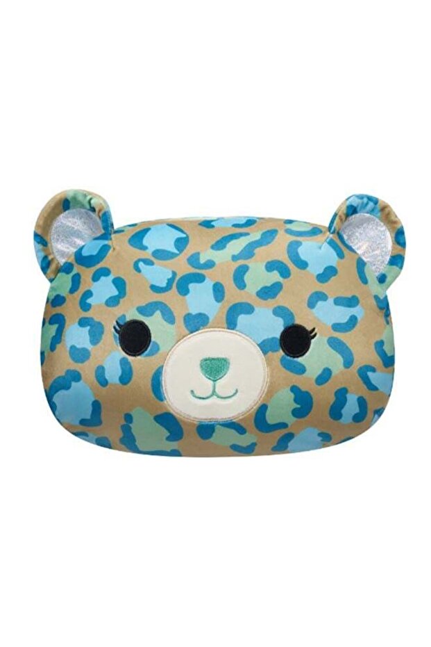 12-Inch Medium Plush Enos Dark Green Leopard Stackables Kellytoy Plush Toy, Multicolor