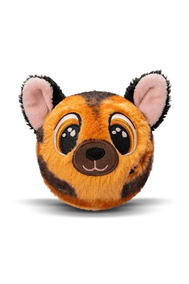 Bouncibles Ziko the Dog Plush Toy (8 cm, Brown/Black)
