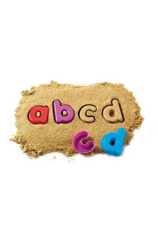 Sand Moulds–Lowercase Alphabet (26-Piece Set, Blue Plastic, Ages 3+)