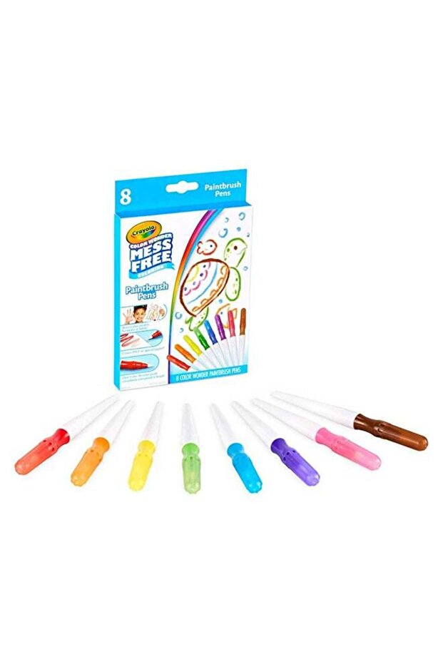Color Wonder Paintbrush Pens – 8 Mess Free Paint Pens for Kids, Ages 3+