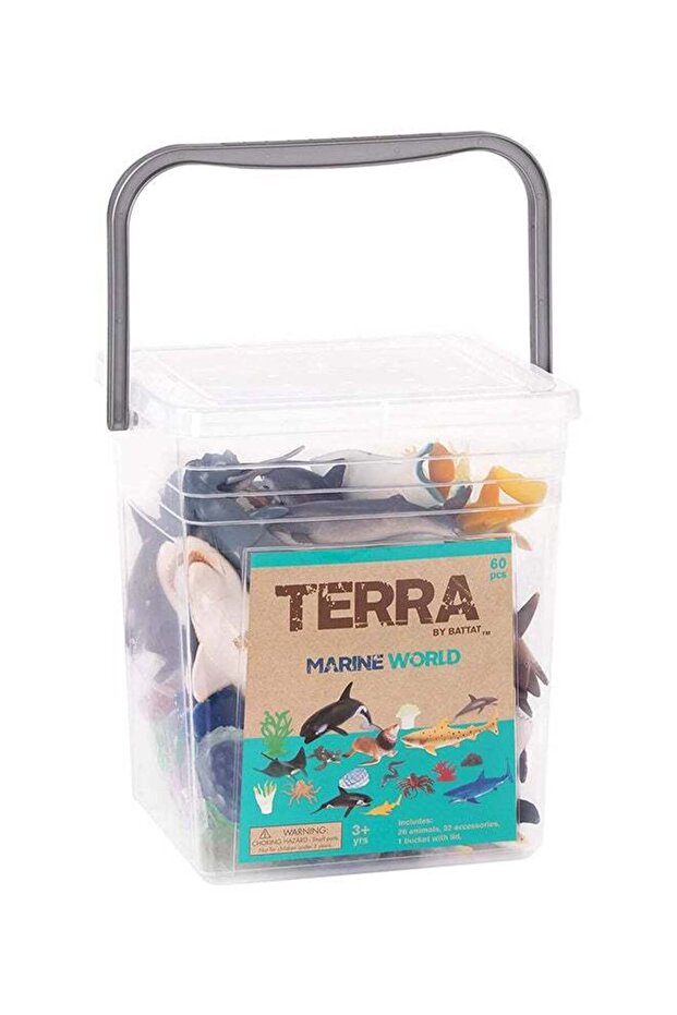 60-Piece Marine World - Assorted 20.3x11.4x10.8cm