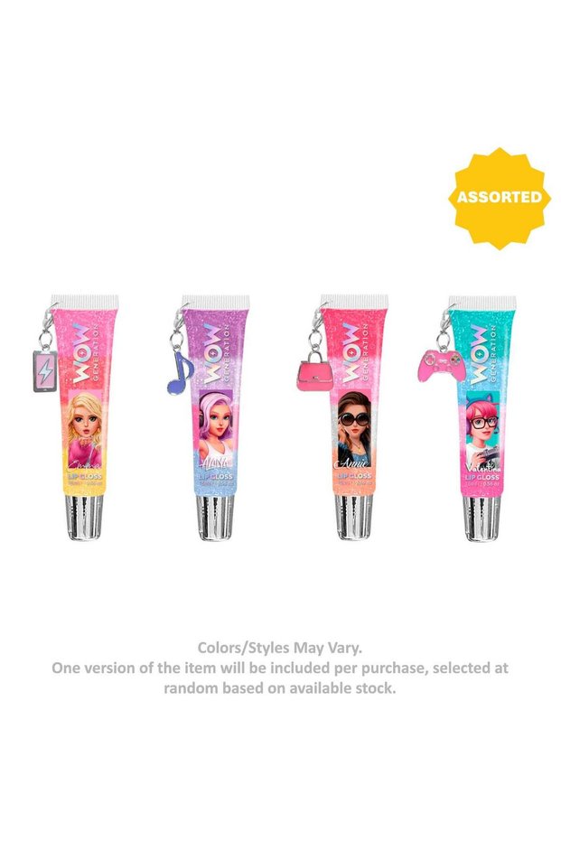 WOW Generation Lip Gloss with Charm (16 ml, Assorted)
