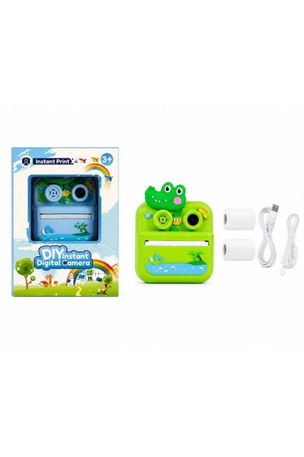 Kids Instant Print Digital Camera with Thermal Printer, HD Photo & Video Camera, Rechargeable Educa