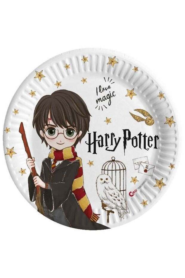 Ciao Harry Potter Compostable Paper Plates 23 cm Pack of 8 – Eco-Friendly Party Plates with Magical
