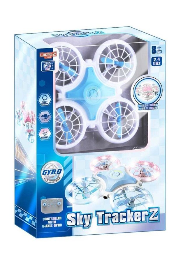 Demoz Toyz Sky TrackerZ Remote Control Mini Drone – 2.4G Control & LED Light