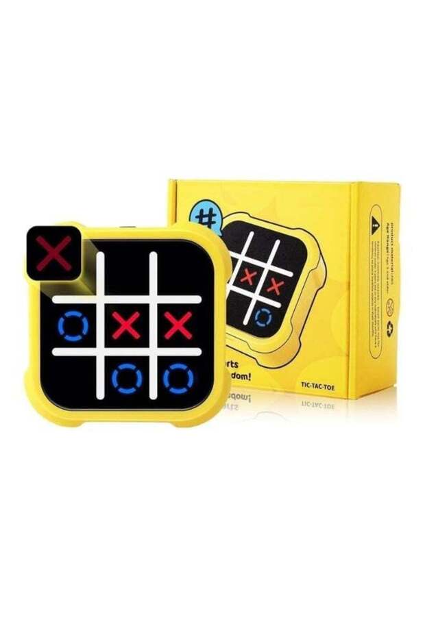 4-in-1 Electronic Tic Tac Toe Bolt Game – XO Noughts and Crosses, Whack-a-Mole, Memory Flash Game –