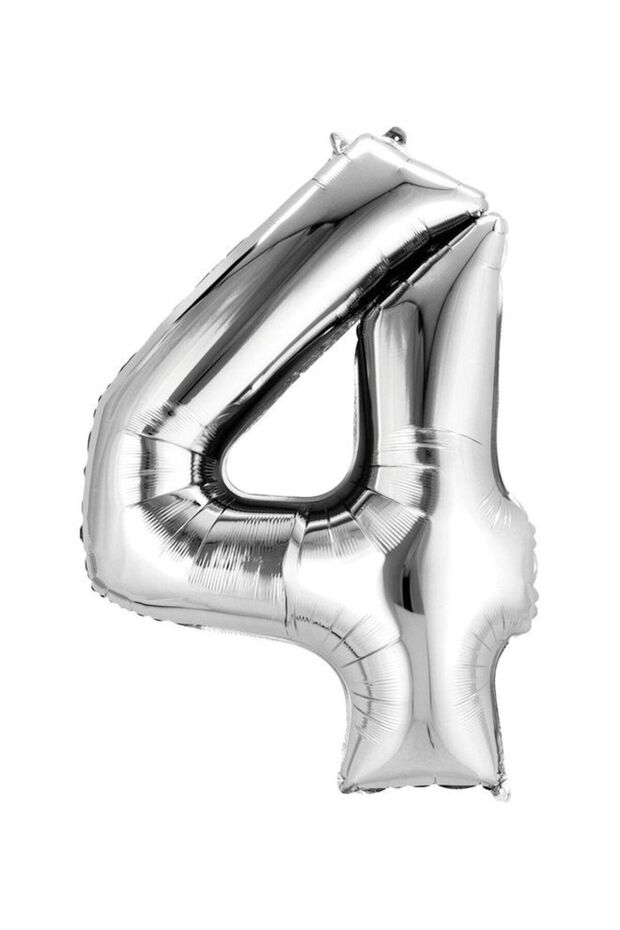 Number 4 Shape Foil Balloon Decorations Party Supplies