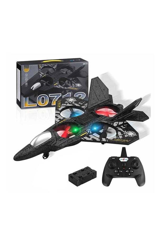 Toyland RC Quadcopter Aeroplane - 2.4GHz L0712 Floating Fighter Plane Toy with LED Lights - Ready-t