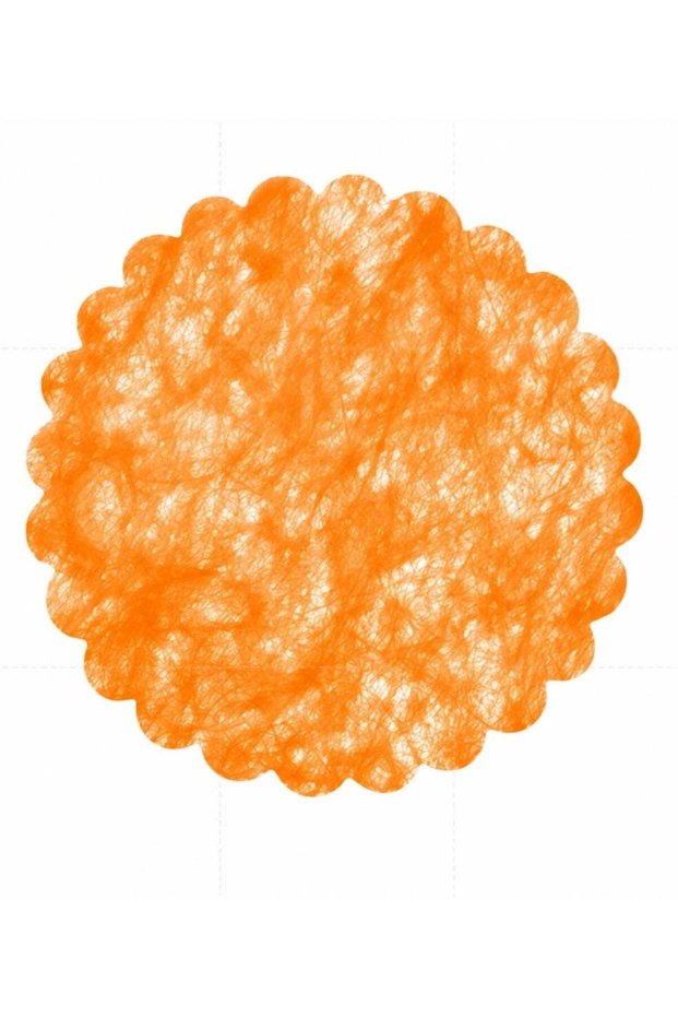 Poly Lab Orange Decorative Discs Ø24 cm – Pack of 100 Nonwoven Round Table & Craft Decorations