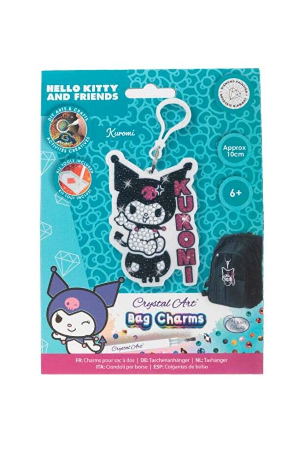 Kuromi, Crystal Art Bag Charm