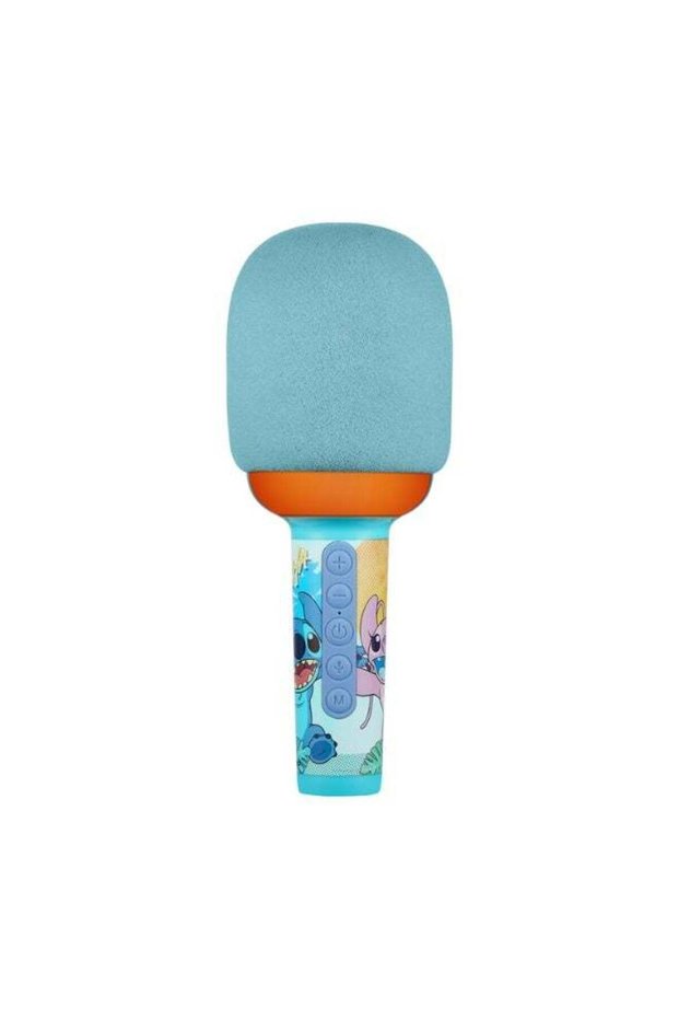 Stitch Bluetooth Microphone with LED Lights | Kids karaoke microphone with Bluetooth connectivity,