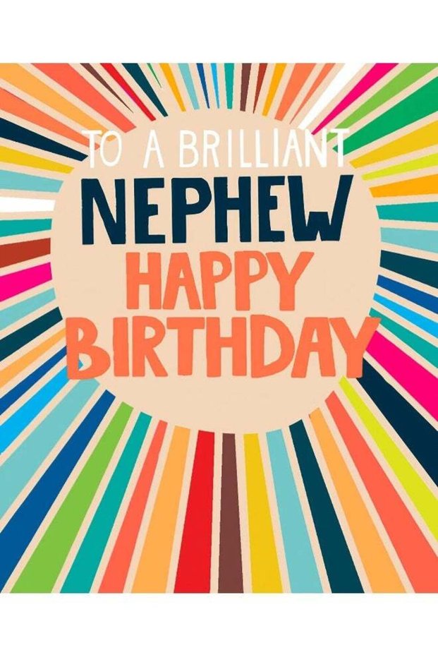 UK Greetings To A Brilliant Nephew Happy Birthday Card