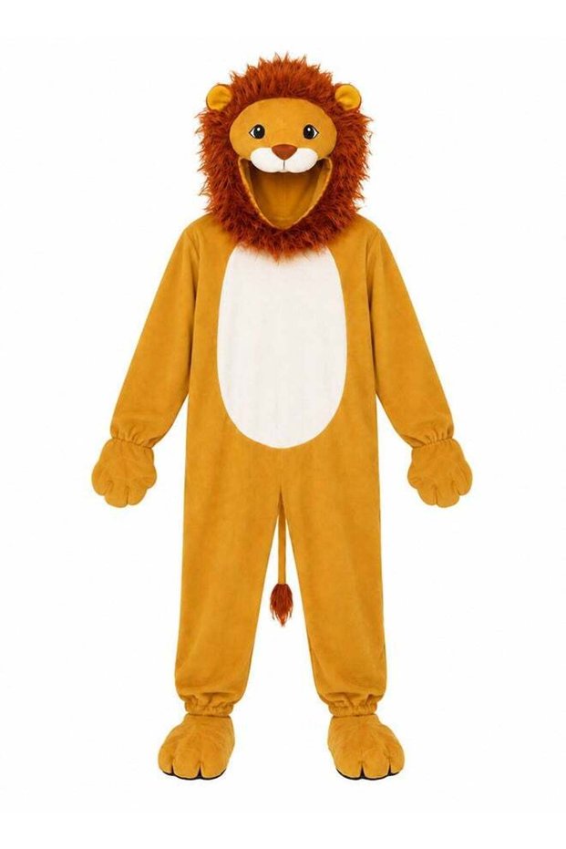 Kids Lion Animal Costume with Hood – Jungle Safari Fancy Dress Outfit for Boys & Girls of age 2 to